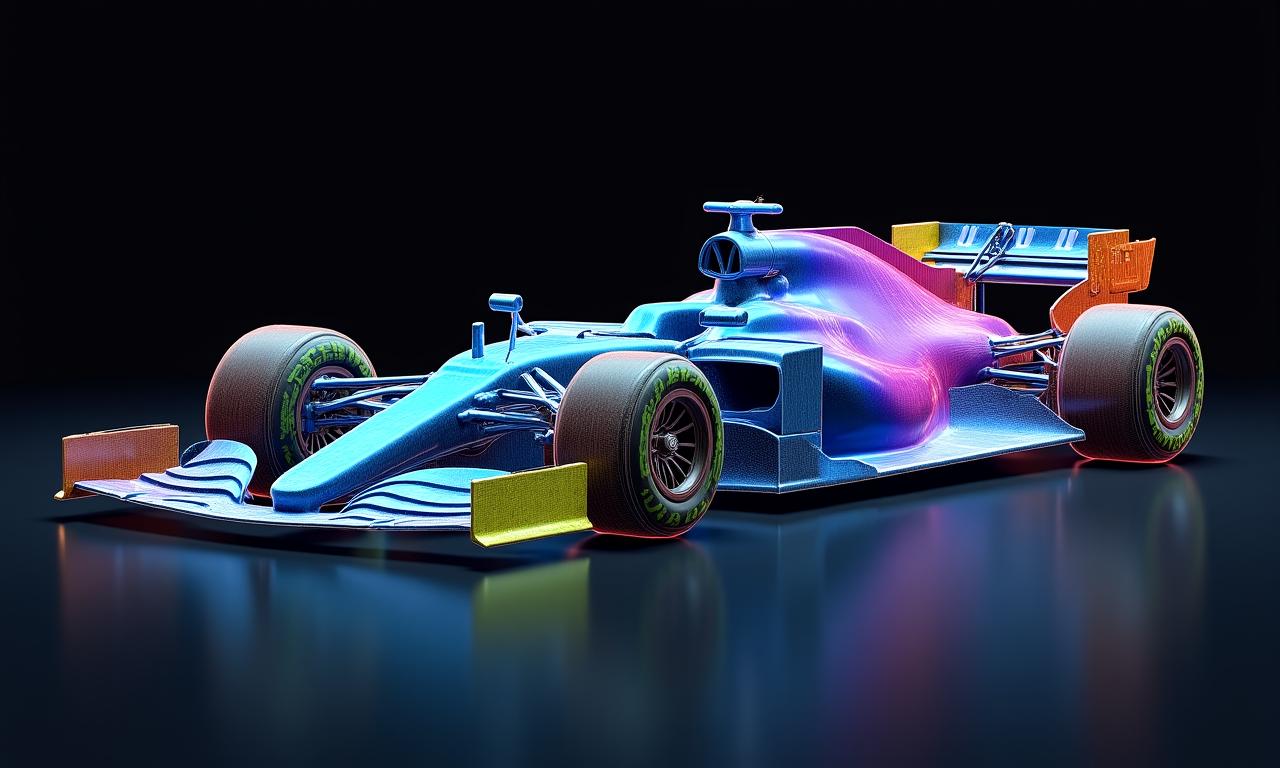 Simulación CFD de flujo de aire sobre un GT3