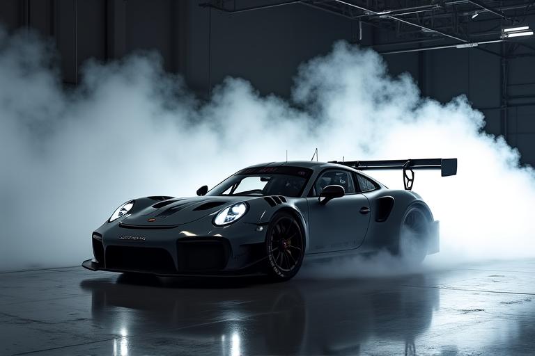 Estudio de túnel de viento y flujos aerodinámicos en coche de carreras