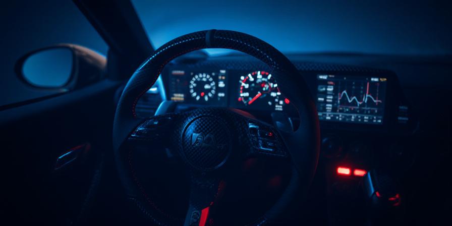 Representación visual de seguridad de datos automotrices y telemetría